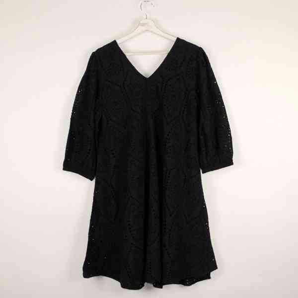 Y.A.S. - Černé šaty Penny Smock organic cotton Velikost: M - foto 11
