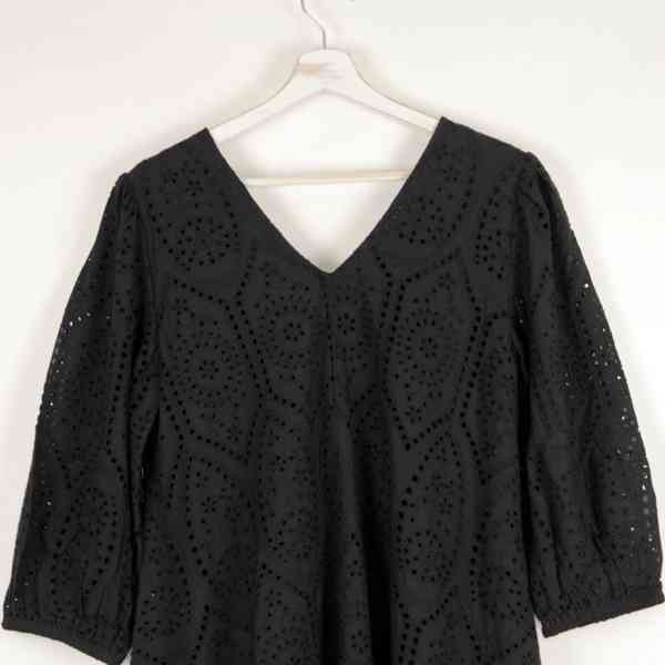 Y.A.S. - Černé šaty Penny Smock organic cotton Velikost: M - foto 12