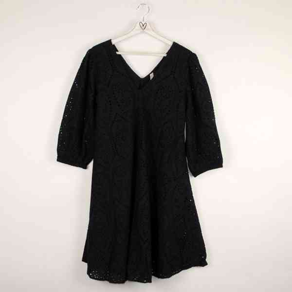 Y.A.S. - Černé šaty Penny Smock organic cotton Velikost: M - foto 10