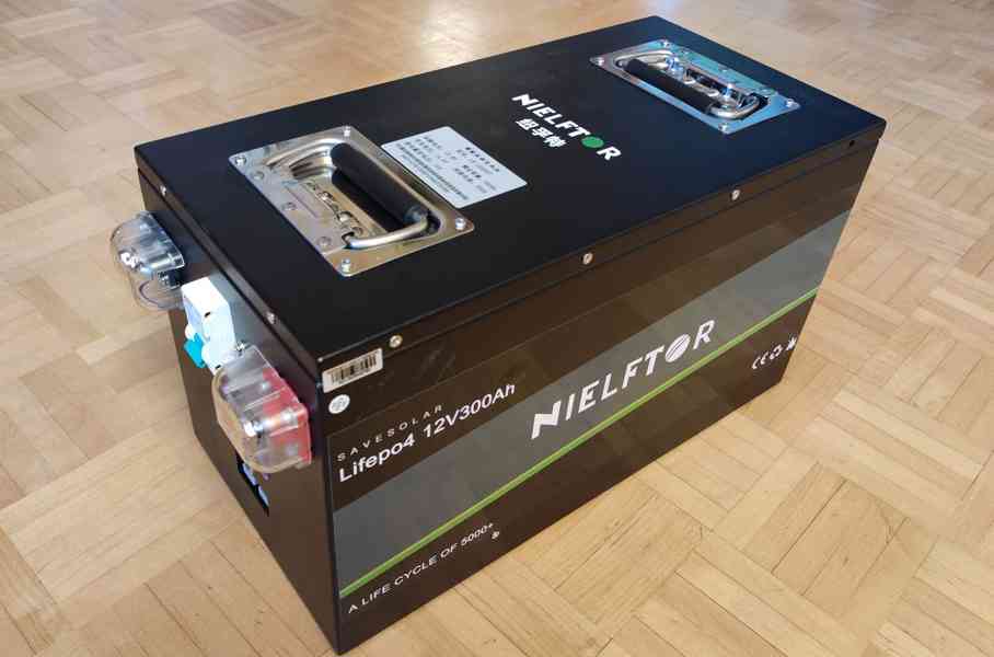 LiFePO4 baterie Nielftor 300Ah - 12V, BMS, kovové pouzdro - foto 2