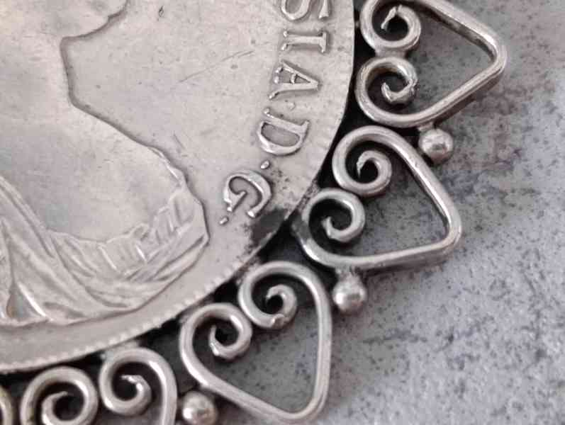 Velká stříbrná mince - tolar Marie Terezie(NOVORAŽBA) PUNC - foto 15