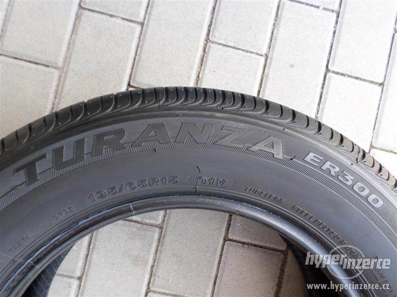 letní pneu 195/65R15 BRIDGESTONE Turanza ER300  95% vzorku - foto 4