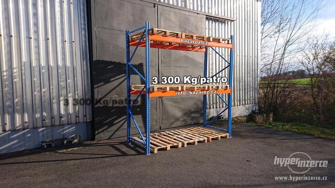 Paletové Regály Bazar Stow nosnost 3300 Kg/patro - foto 3
