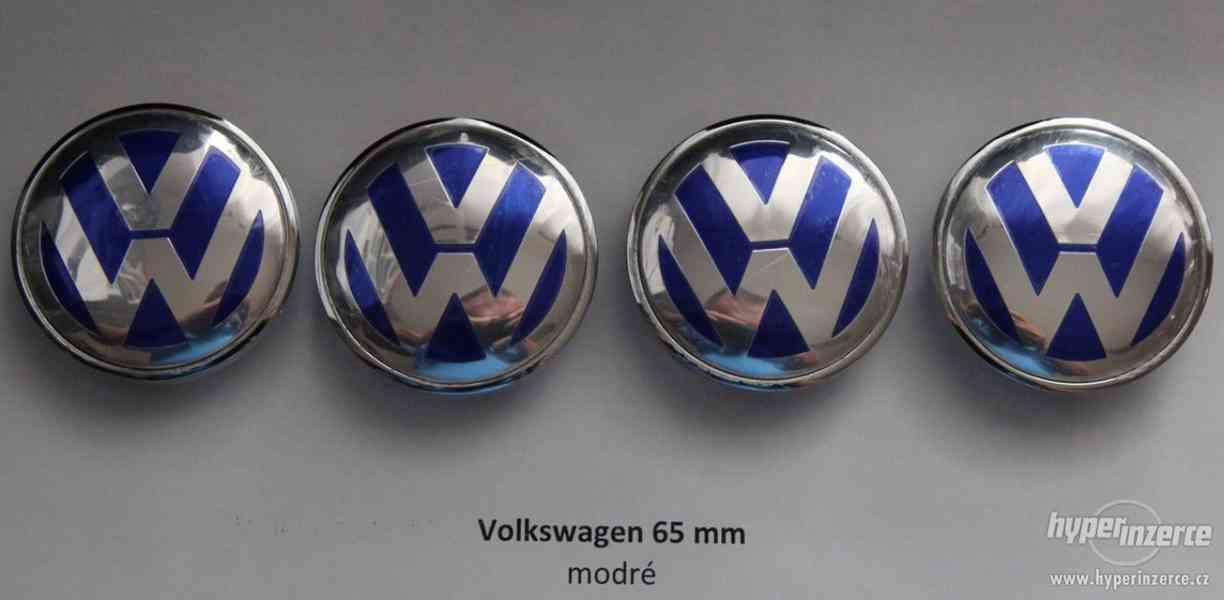 Volkswagen - Pokličky - 65 mm , Modré - Sada 4 ks