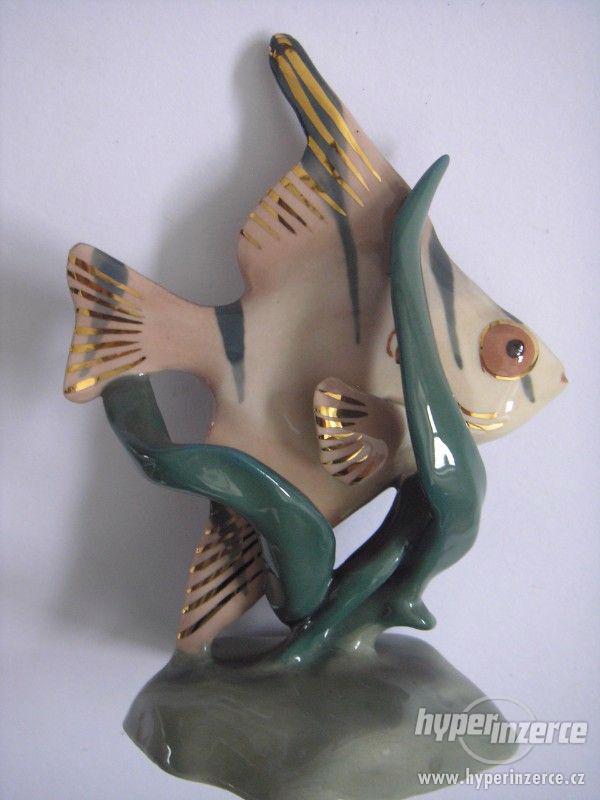 Plastická dekorace - zlacená ryba - foto 8