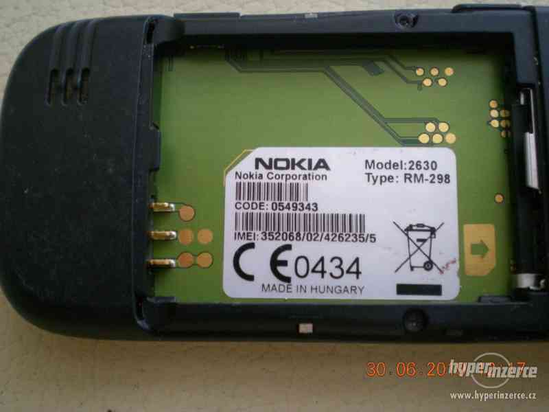 Nokia 2630 - plně funkční telefony z r.2007 - foto 10