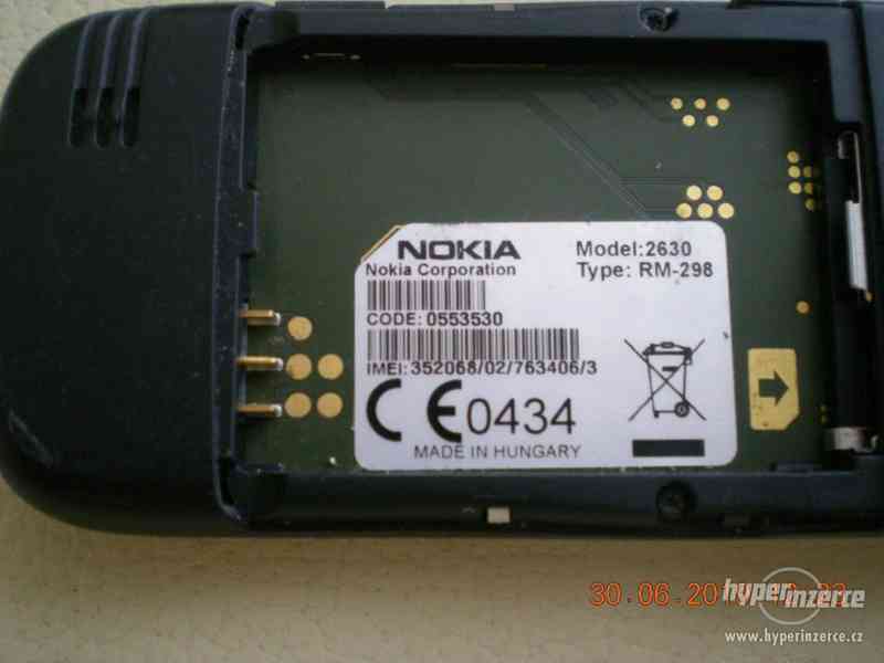 Nokia 2630 - plně funkční telefony z r.2007 - foto 22