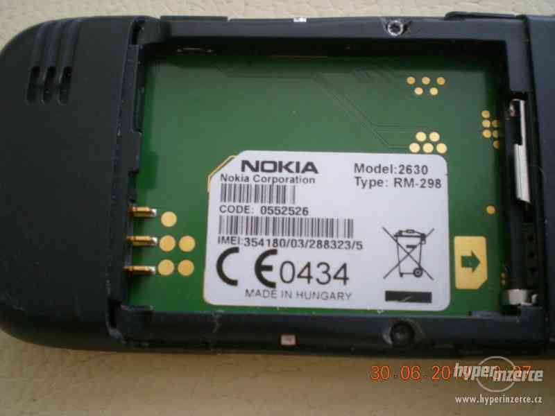 Nokia 2630 - plně funkční telefony z r.2007 - foto 26