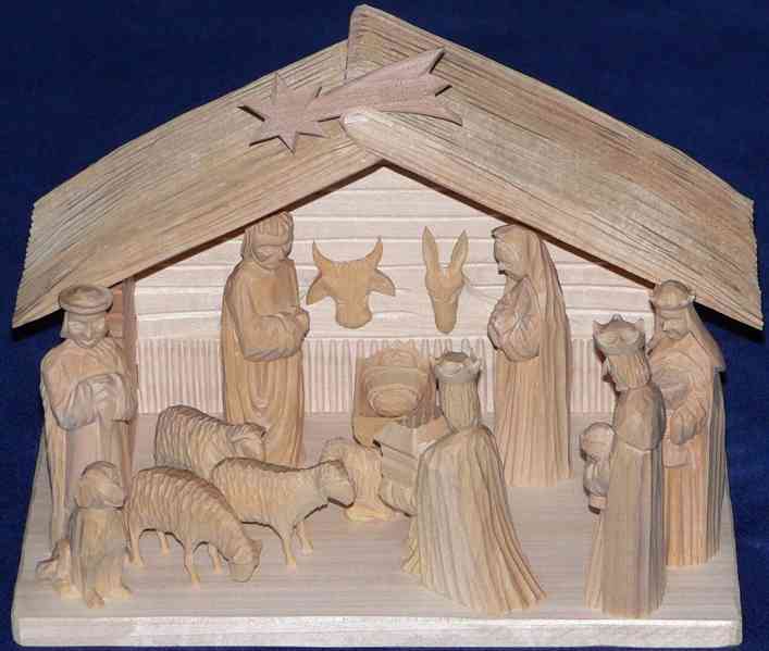 Ručně vyřezávané betlémy