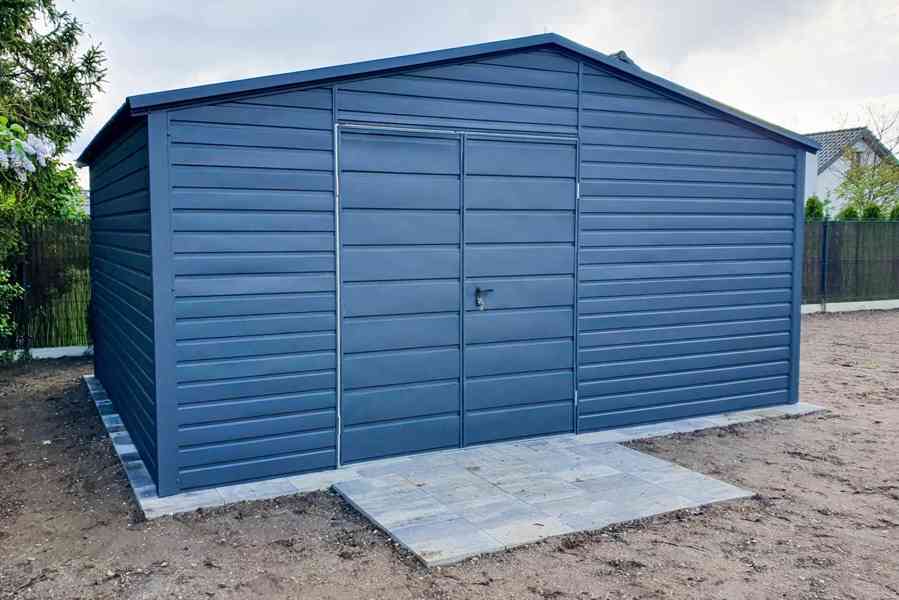  Zahradní domek 5x4m -  Dvoukřídlá vrata- Antracit -  TS723 - foto 4
