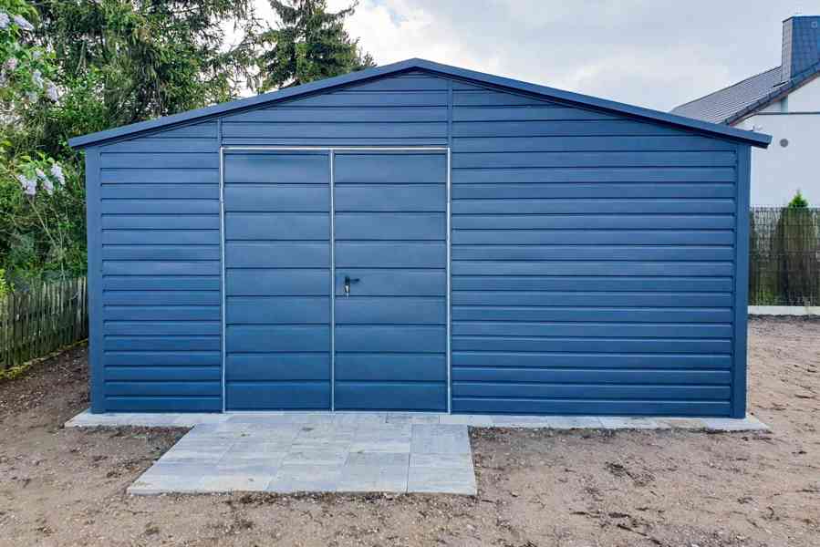  Zahradní domek 5x4m -  Dvoukřídlá vrata- Antracit -  TS723 - foto 2