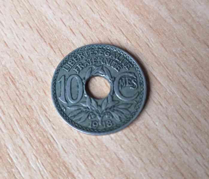  10 centimů z roku 1918 - foto 1