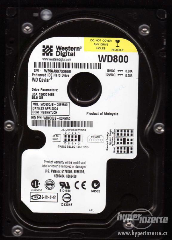 Prodam disk WD800 80GB - foto 1