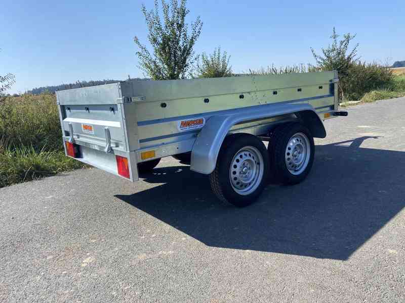Přívěsný vozík NEPTUN RUSTIK - 2x 750 kg - 236x129x40 cm - foto 2