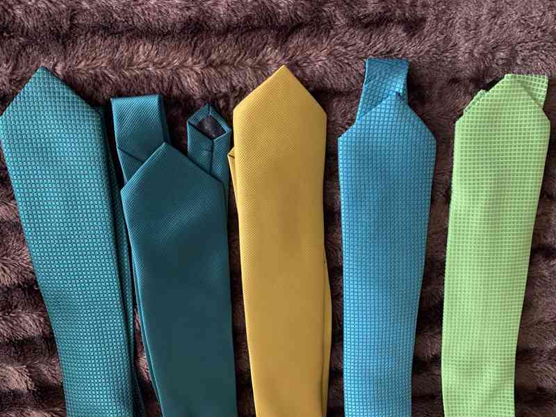 Panské kravaty, zelené - foto 5