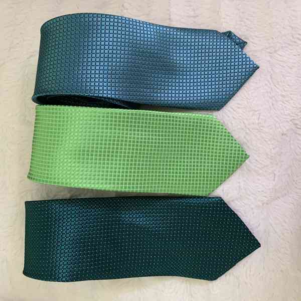 Panské kravaty, zelené - foto 1