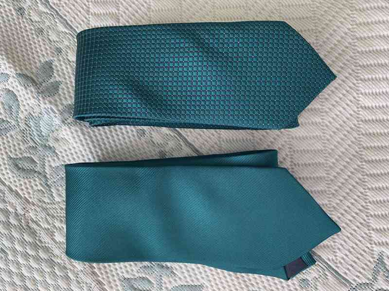 Panské kravaty, zelené - foto 2