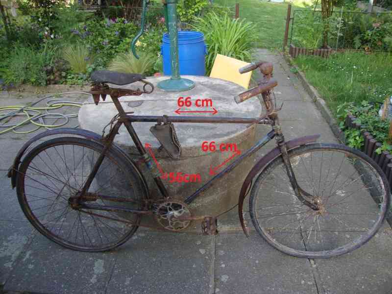 Starožitné historické jízdní kolo bicykl Herold rok 1942  - foto 2
