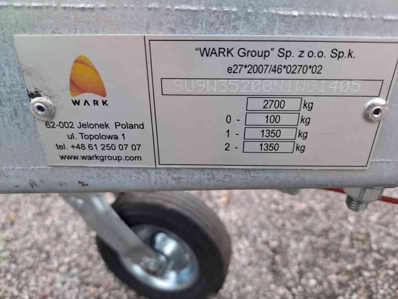 Přívěs na přepravu stavebních strojů WARK ECO - foto 5