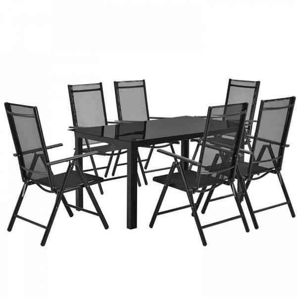 Zahradní hliníková sestava Milano | stůl + 6 židlí - foto 6