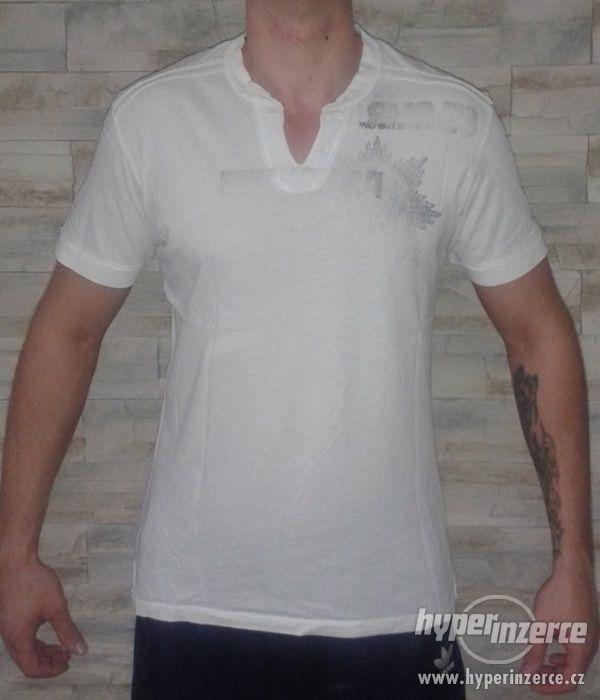 pánské bílé tričko Guess - foto 1