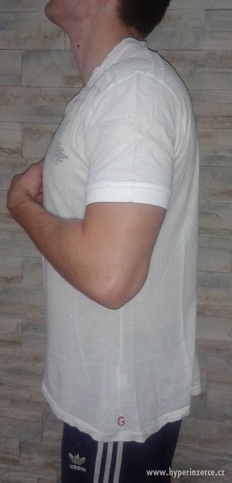pánské bílé tričko Guess - foto 2