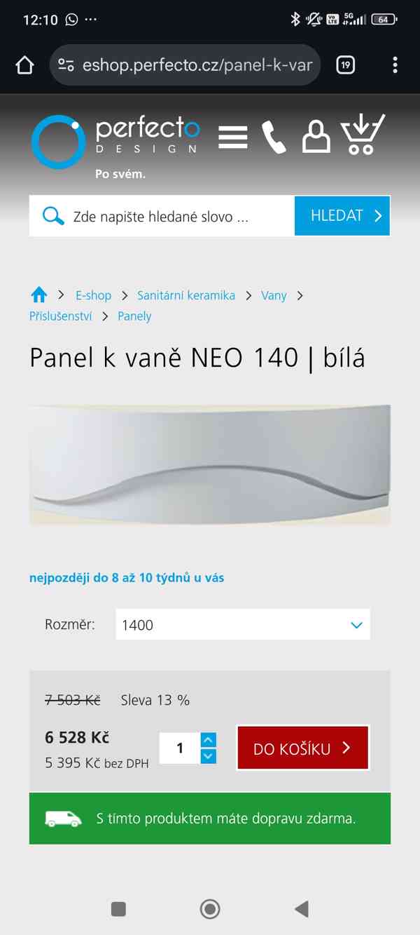 Panel k rohové vaně Riho Neo 140x140x57 - foto 4
