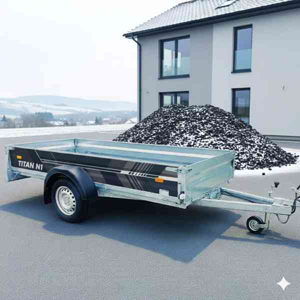 Nový PROFI přívěsný vozík 2,96m x 1,26m, svařovaný rám, DPH - foto 1