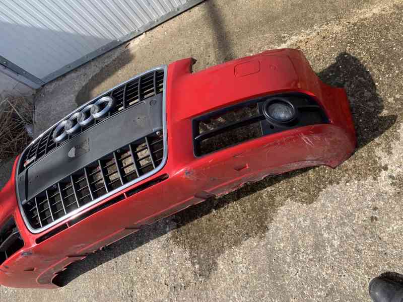 predni naraznik audi a4 b7 s-line ostrik pdc cerveny - foto 4