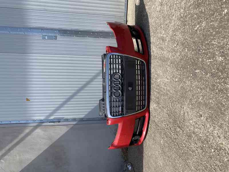 predni naraznik audi a4 b7 s-line ostrik pdc cerveny - foto 1