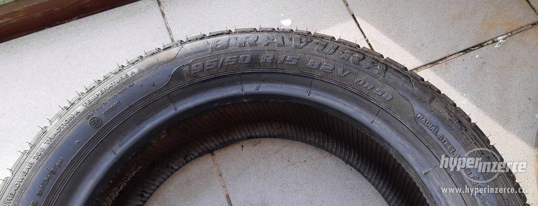 Prodám jeden pneu 195/50 R15 Barum Bravura - foto 3