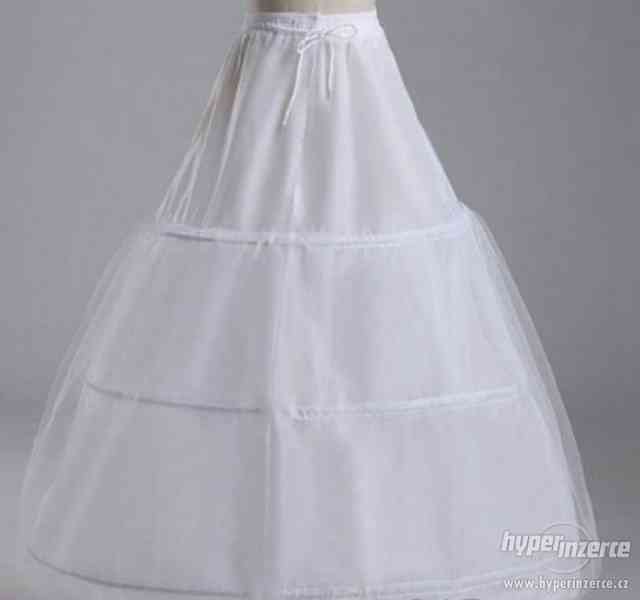 Nové bílé svatební šaty vel. M-L se spodnicí, dodání 3dny - foto 7