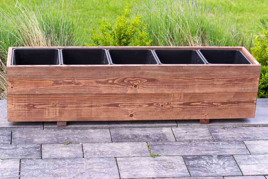 Dřevěné truhlíky na terasu - teak (PV) - foto 5