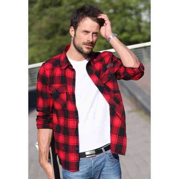 Košile Brandit Check Shirt - červená-černá - foto 2