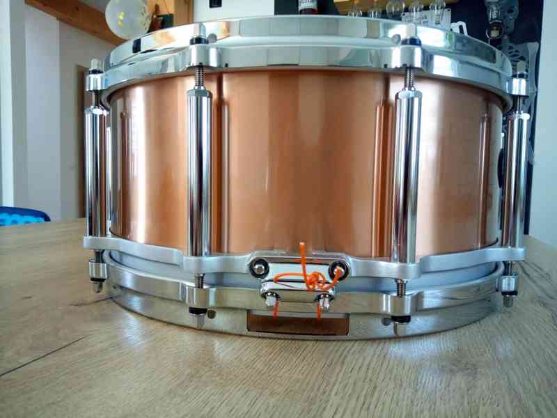 Malý buben Pearl Free Floater Bronze 14" x 6,5" - foto 2