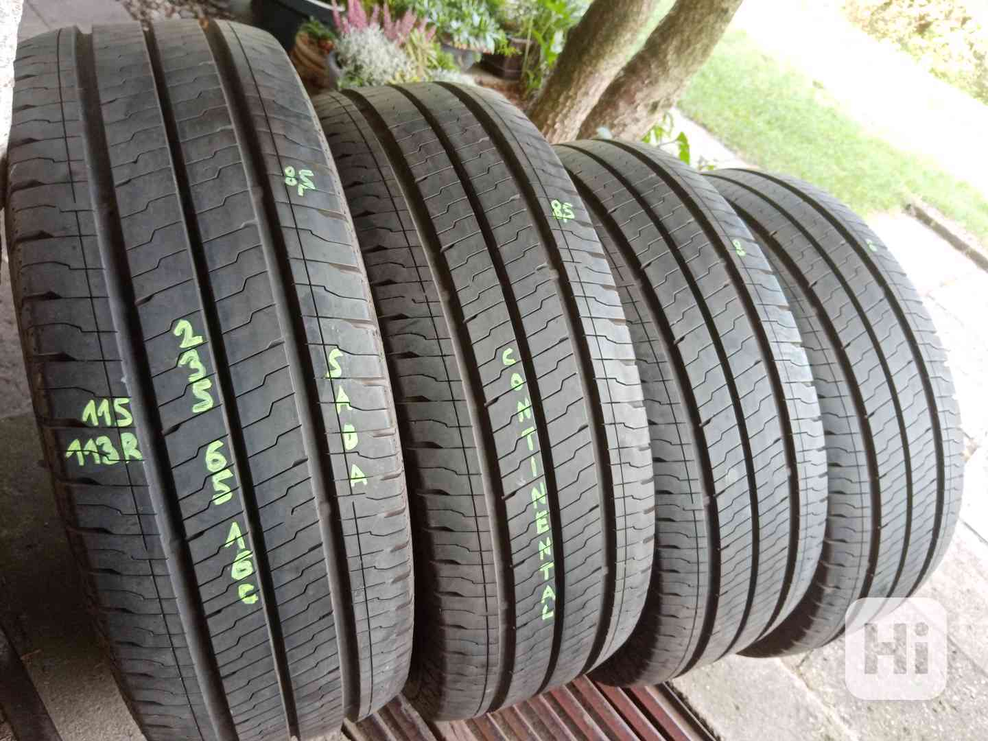Letní pneu 4kusy 235/65/16C vzorek 90% CONTINENTAL - dobírka - foto 1