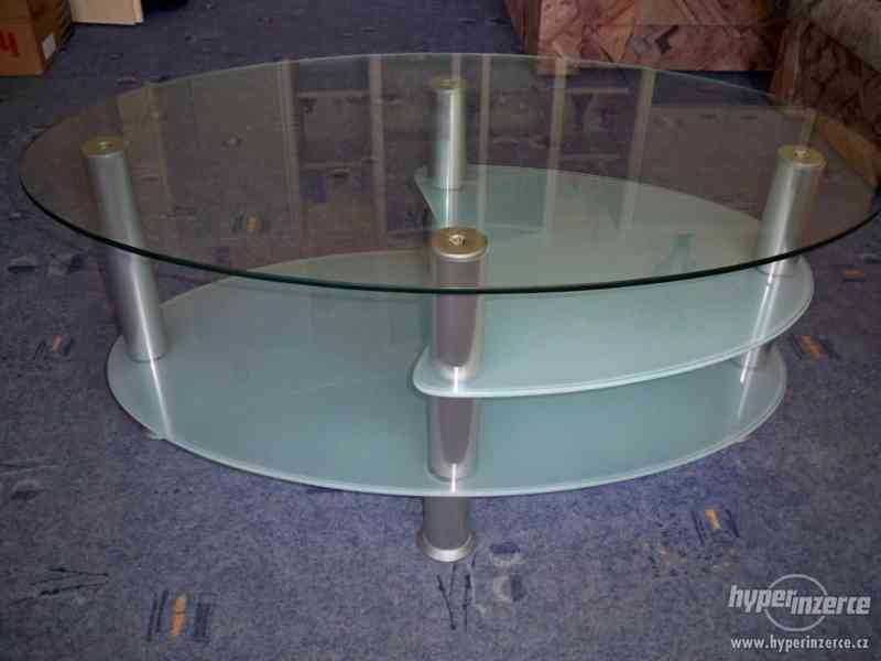 Skleněný konferenční stolek - foto 2