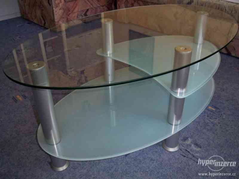 Skleněný konferenční stolek - foto 4