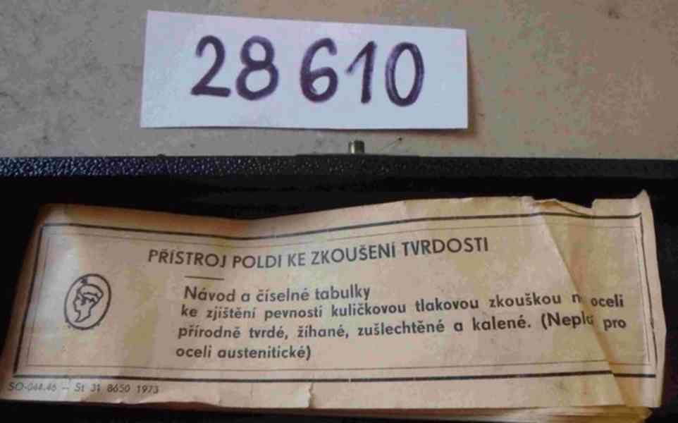 Ruční tvrdoměr - Poldi kladívko (15630.) - foto 2