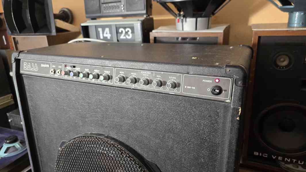 TESLA BASS B 100 - 115 basové kombo repro zesilovač - foto 2