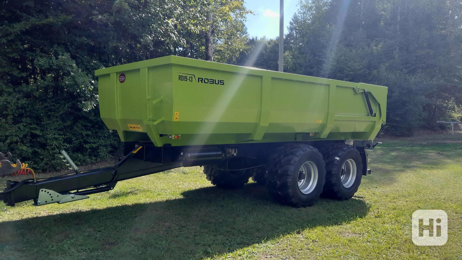 Traktorový návěs,přívěs,vlek za traktor,vlečka,dumper 19t - foto 1