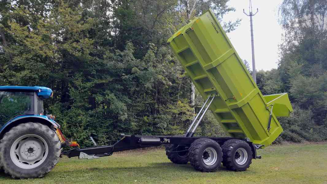 Traktorový návěs,přívěs,vlek za traktor,vlečka,dumper 19t - foto 8