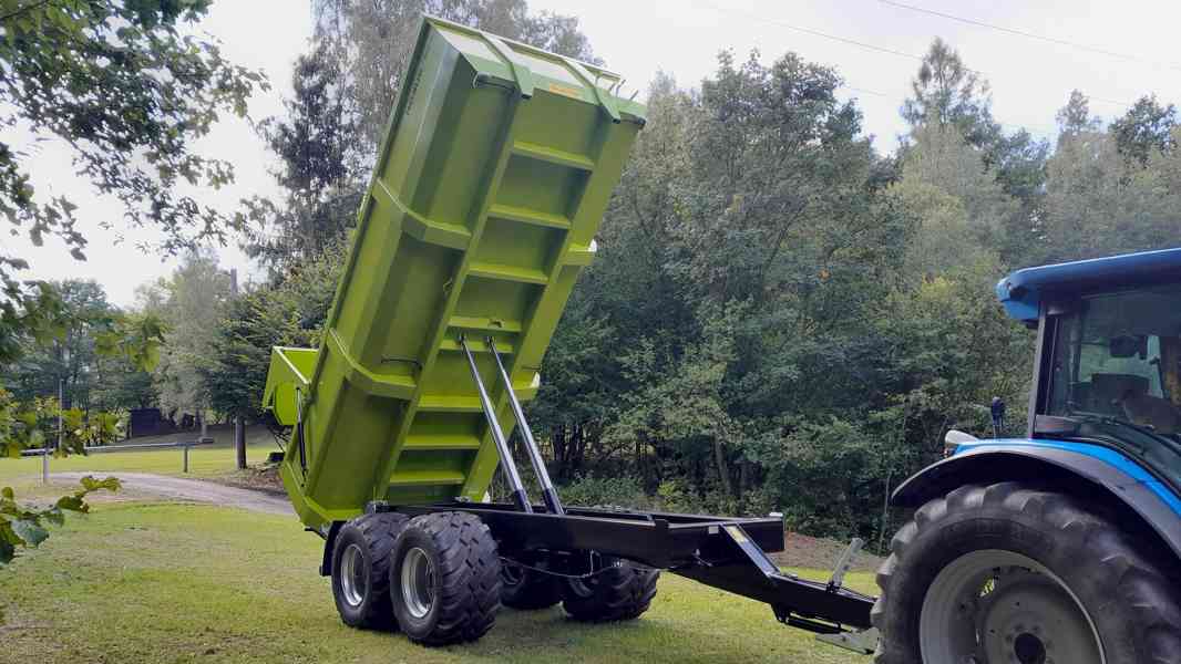 Traktorový návěs,přívěs,vlek za traktor,vlečka,dumper 19t - foto 10