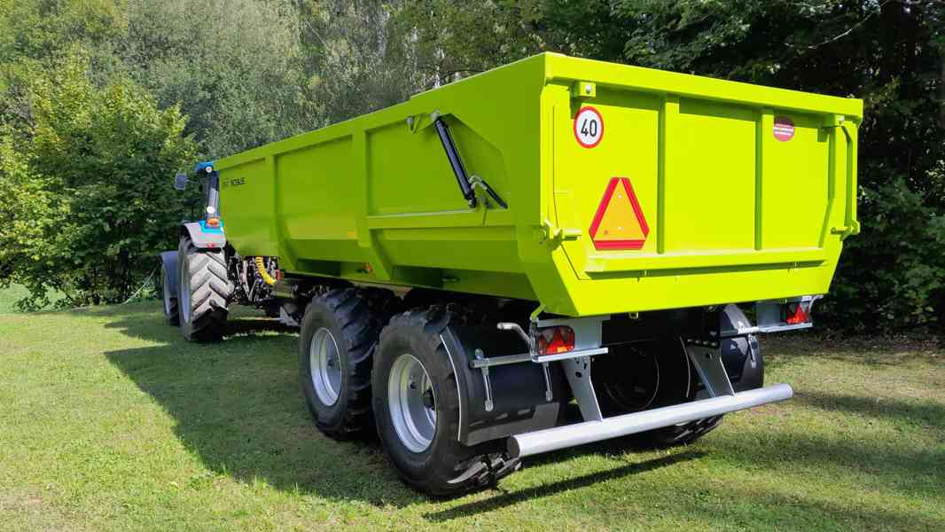 Traktorový návěs,přívěs,vlek za traktor,vlečka,dumper 19t - foto 3
