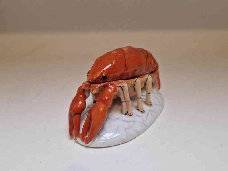 Vzácná porcelánová Dózička Rak Fischer a Mieg Březová - foto 3