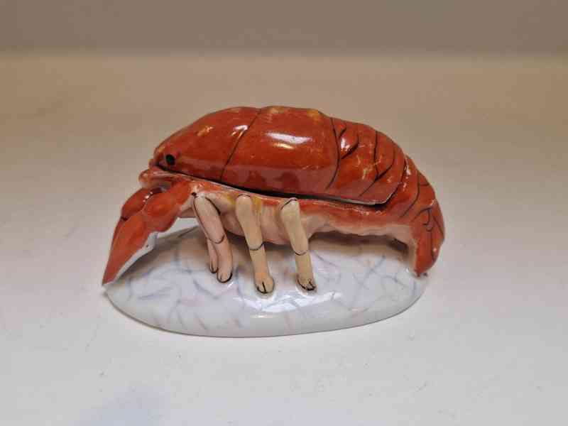 Vzácná porcelánová Dózička Rak Fischer a Mieg Březová - foto 2