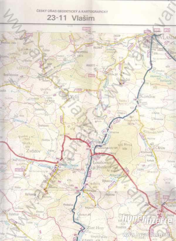 Základní mapa ČSSR - Vlašim 1:50 000 - foto 1