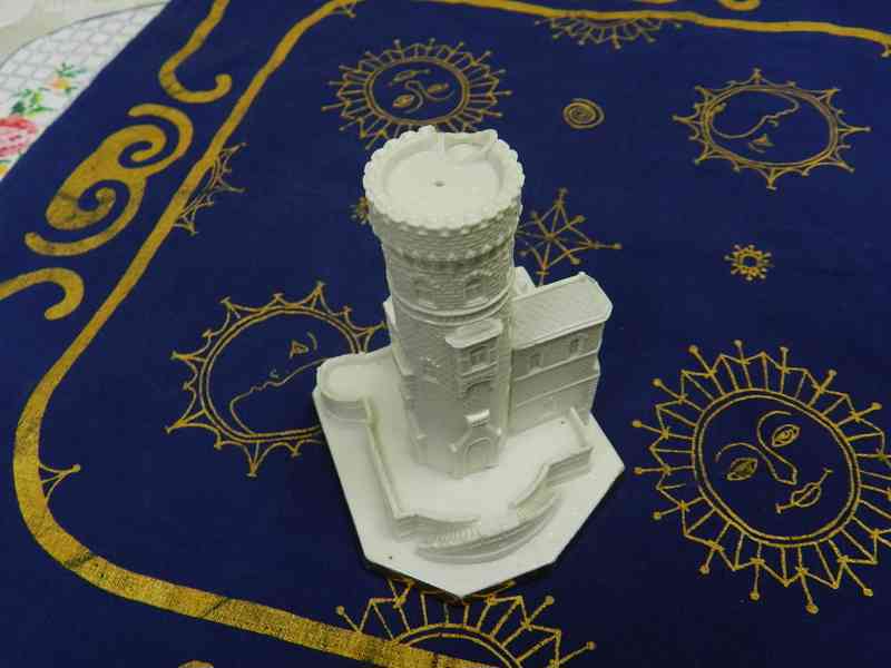 Málo vídaná stará porcelánová plastika Hrad S Czechoslovakia - foto 6