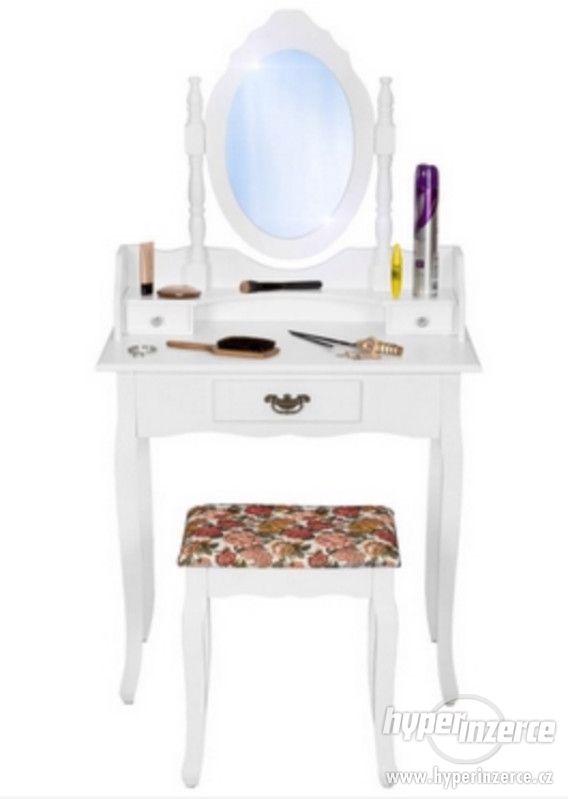 Luxusní toaletní stolek Mira 2 s taburetem. - foto 2