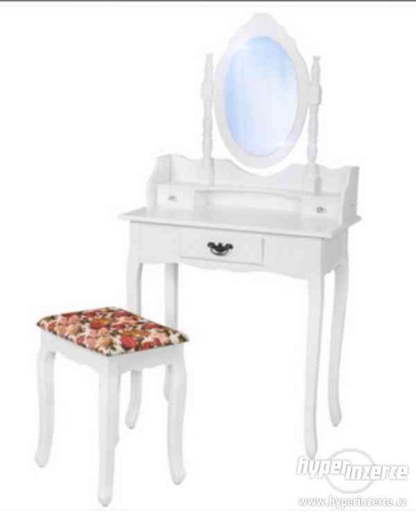 Luxusní toaletní stolek Mira 2 s taburetem. - foto 3